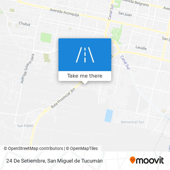 24 De Setiembre map