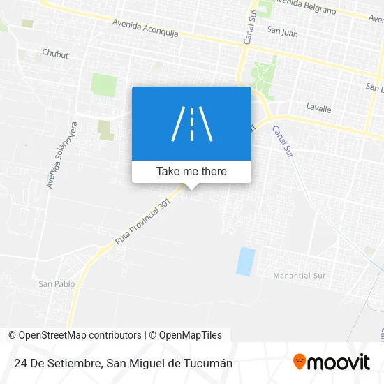 Mapa de 24 De Setiembre