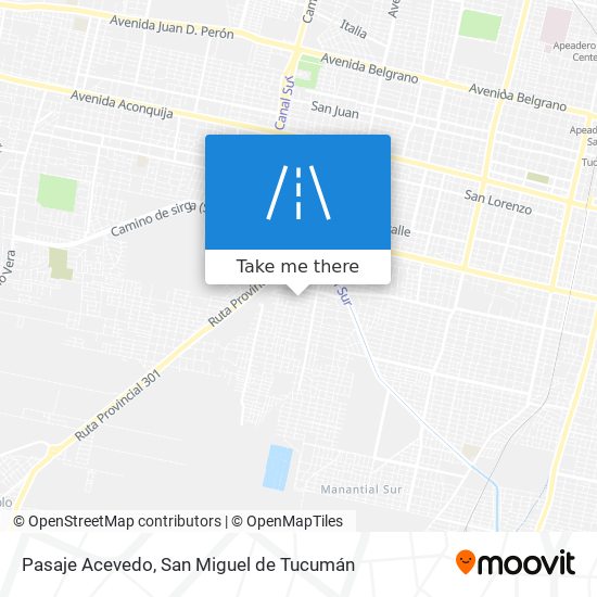 Pasaje Acevedo map