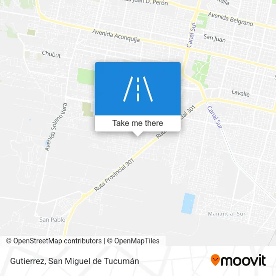 Mapa de Gutierrez