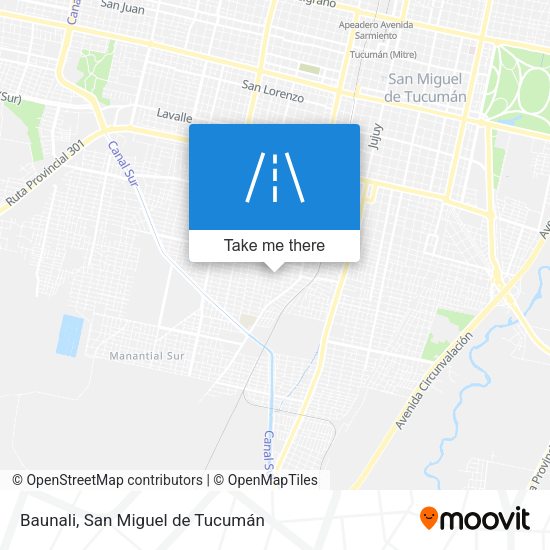 Baunali map