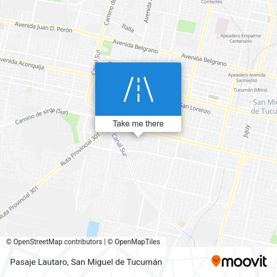 Mapa de Pasaje Lautaro
