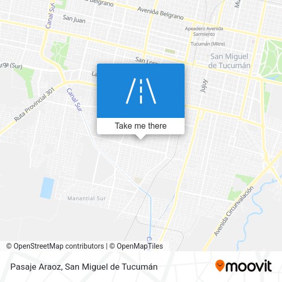 Mapa de Pasaje Araoz