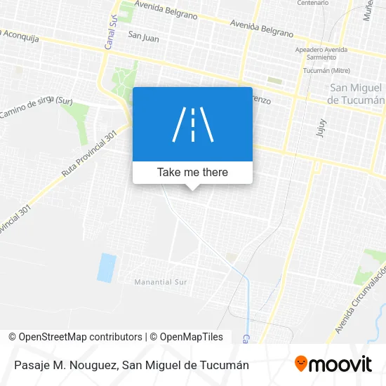 Mapa de Pasaje M. Nouguez