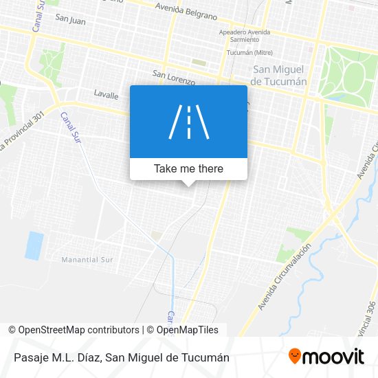 Pasaje M.L. Díaz map