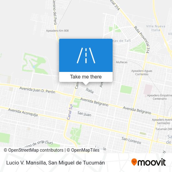 Mapa de Lucio V. Mansilla