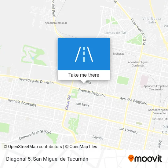 Mapa de Diagonal 5