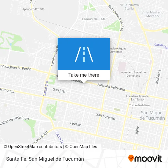 Mapa de Santa Fe