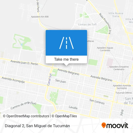 Mapa de Diagonal 2