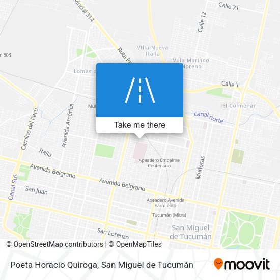 Poeta Horacio Quiroga map