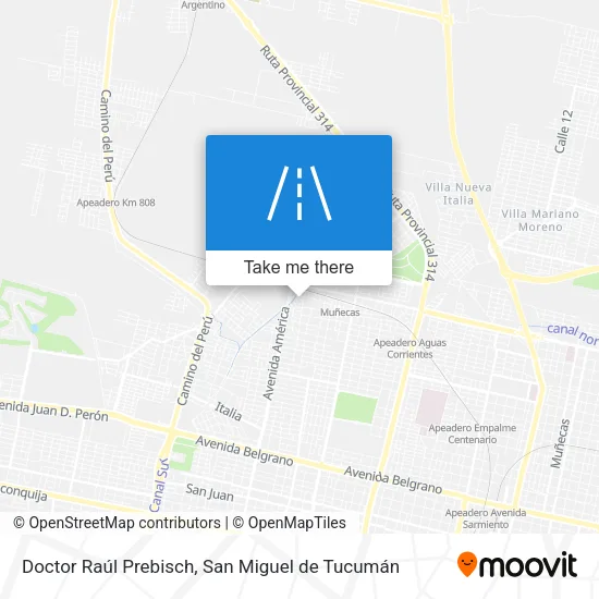Mapa de Doctor Raúl Prebisch