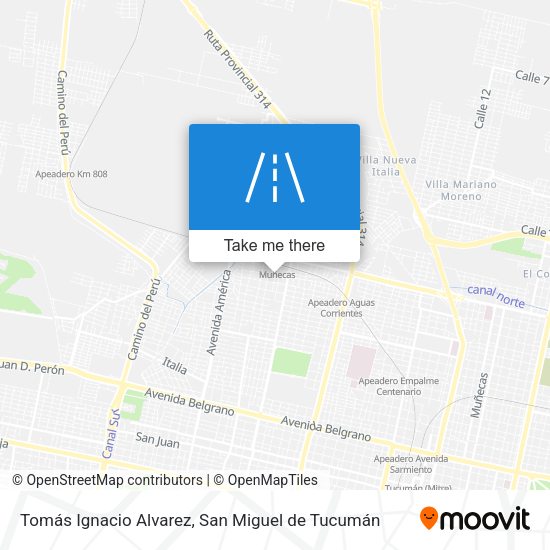 Tomás Ignacio Alvarez map