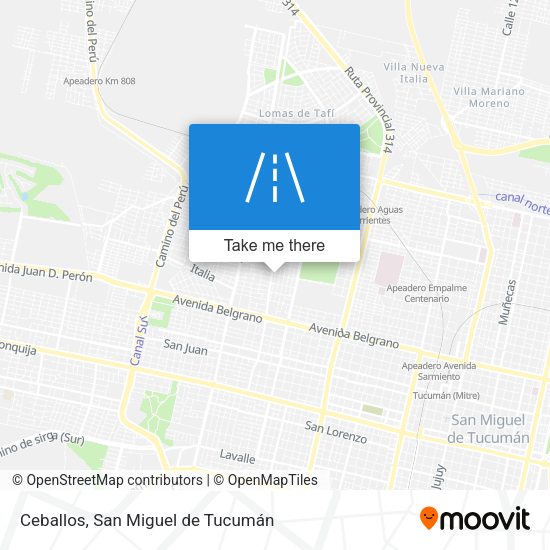 Mapa de Ceballos