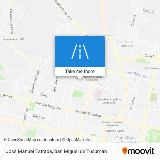 Mapa de José Manuel Estrada