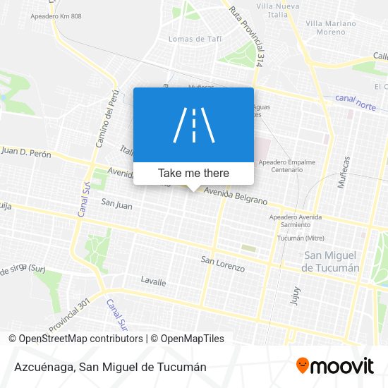 Azcuénaga map