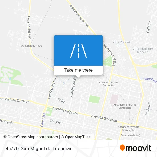Mapa de 45/70