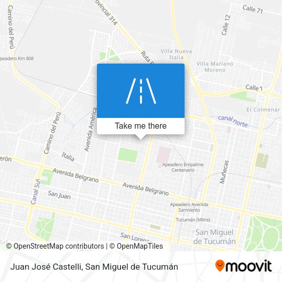 Juan José Castelli map