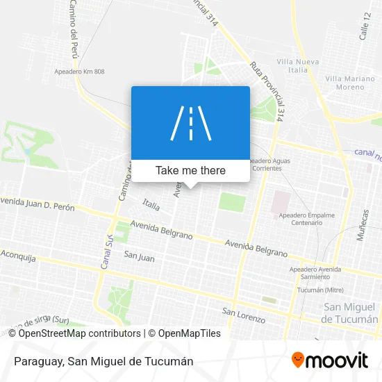 Mapa de Paraguay