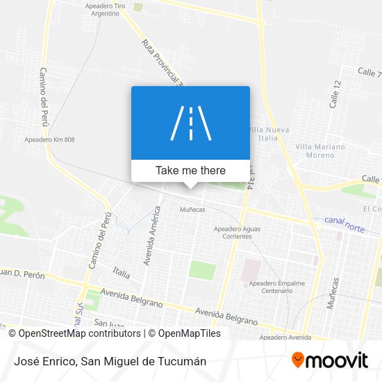 José Enrico map