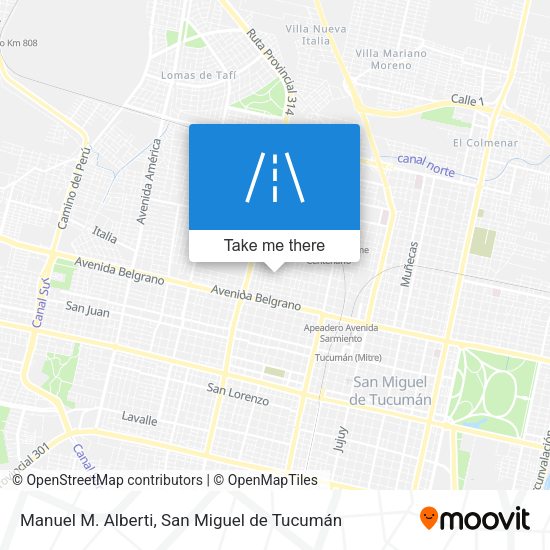 Mapa de Manuel M. Alberti