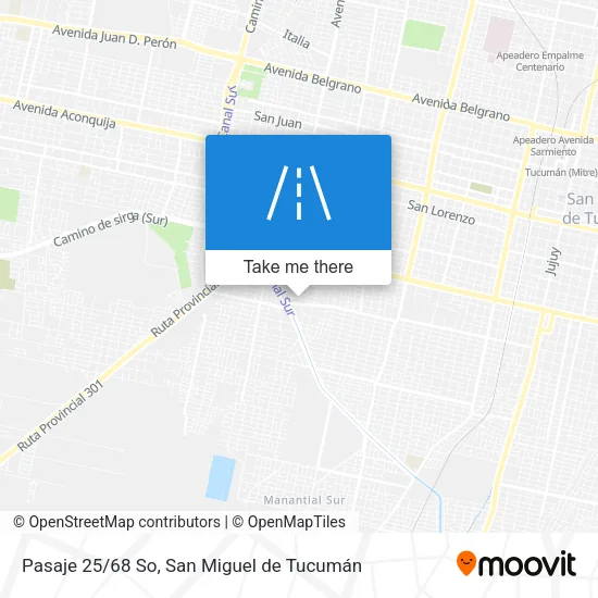 Mapa de Pasaje 25/68 So