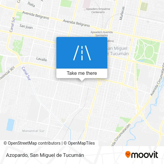 Mapa de Azopardo