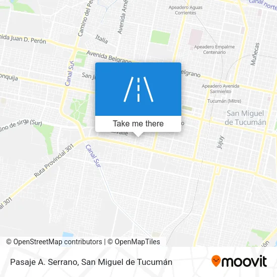 Mapa de Pasaje A. Serrano