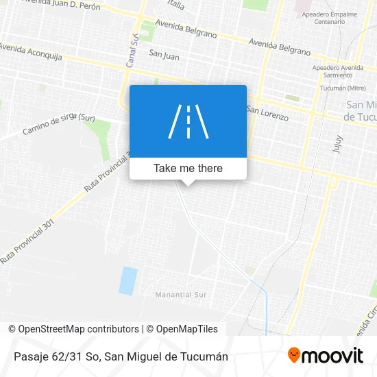Mapa de Pasaje 62/31 So