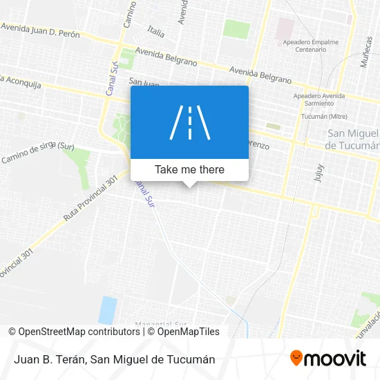 Mapa de Juan B. Terán