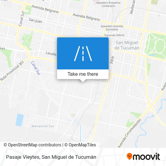 Mapa de Pasaje Vieytes