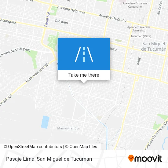 Mapa de Pasaje Lima