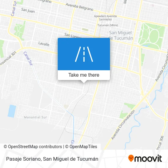 Mapa de Pasaje Soriano