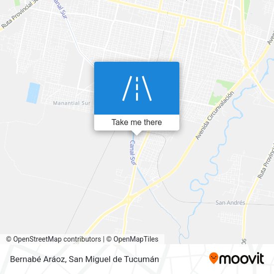Bernabé Aráoz map