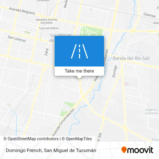 Mapa de Domingo French