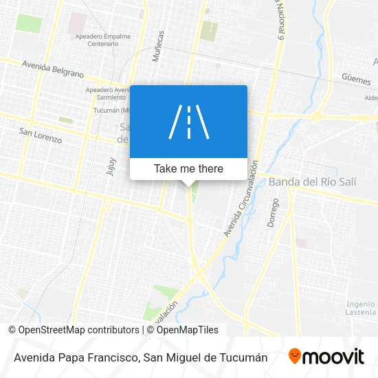 Mapa de Avenida Papa Francisco