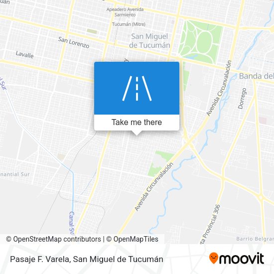 Mapa de Pasaje F. Varela
