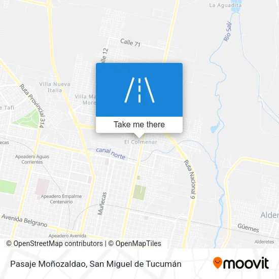 Mapa de Pasaje Moñozaldao