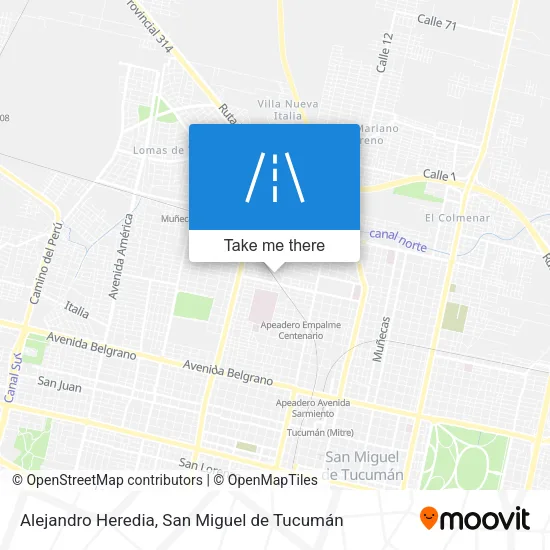 Mapa de Alejandro Heredia
