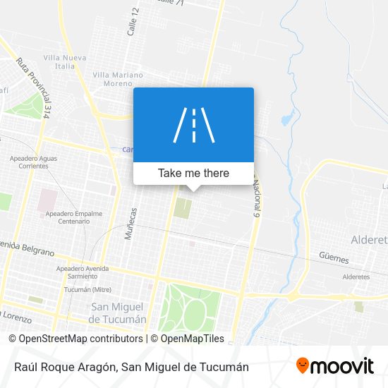 Raúl Roque Aragón map