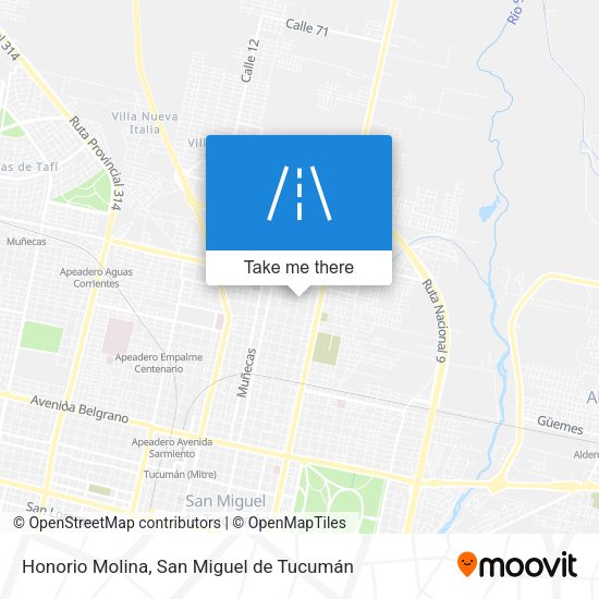 Honorio Molina map
