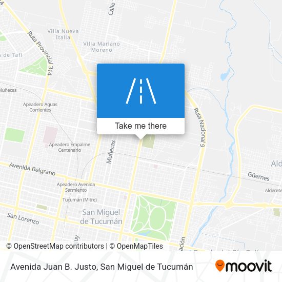 Avenida Juan B. Justo map