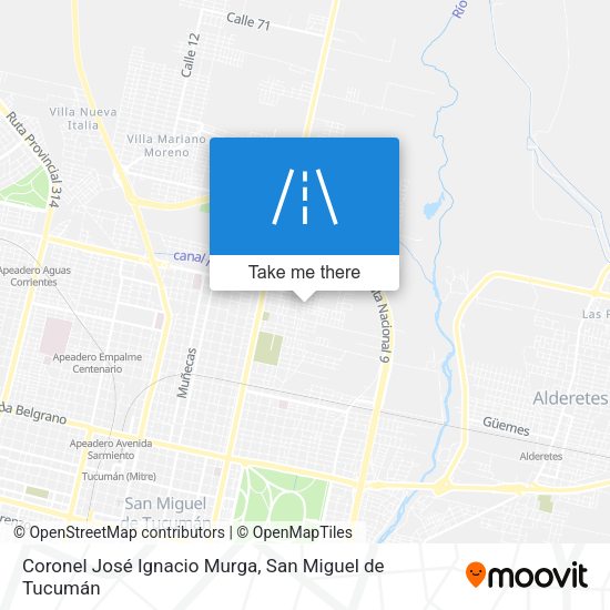 Coronel José Ignacio Murga map