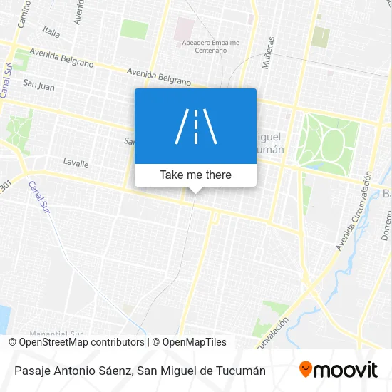Mapa de Pasaje Antonio Sáenz