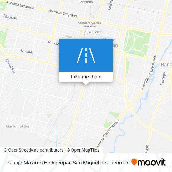 Mapa de Pasaje Máximo Etchecopar