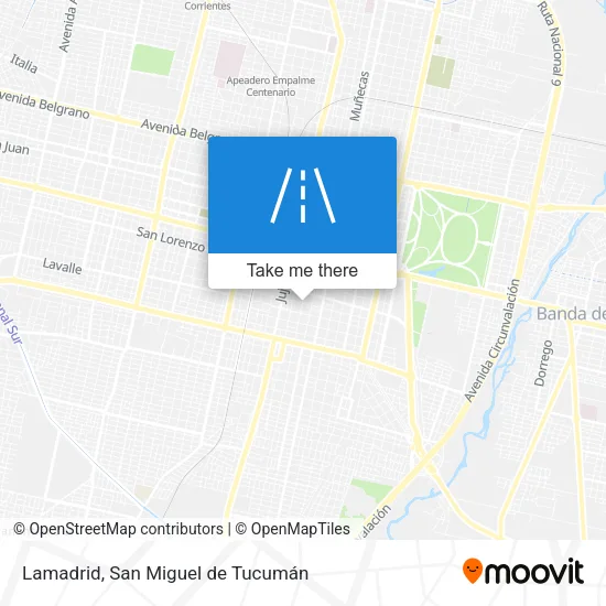 Mapa de Lamadrid