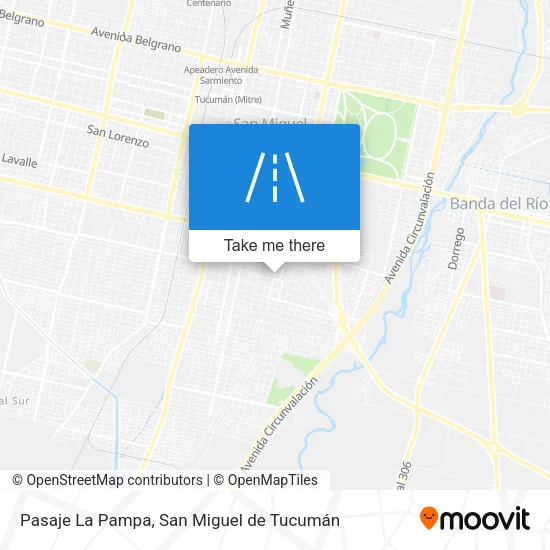 Mapa de Pasaje La Pampa