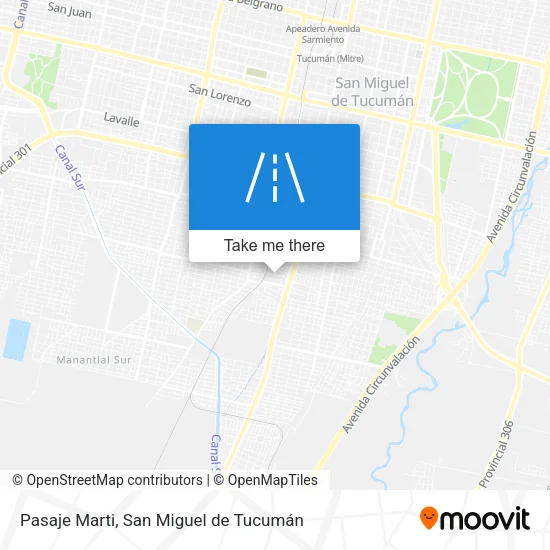 Mapa de Pasaje Marti