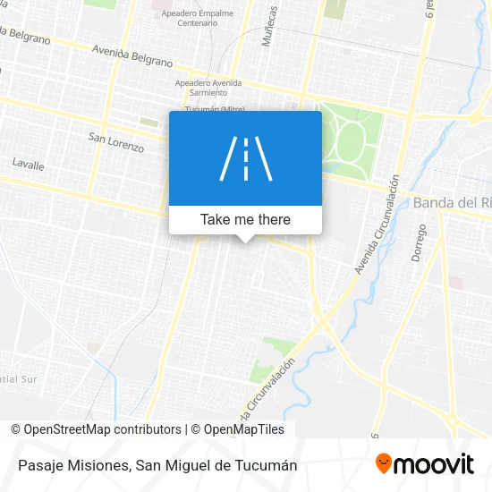 Mapa de Pasaje Misiones