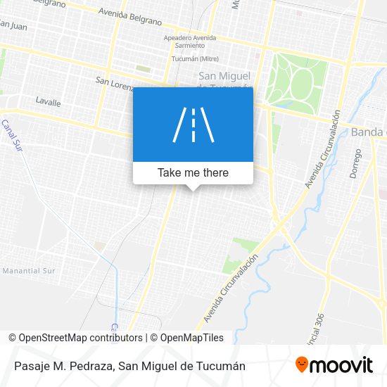 Mapa de Pasaje M. Pedraza