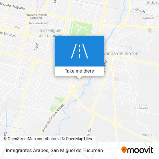 Inmigrantes Arabes map
